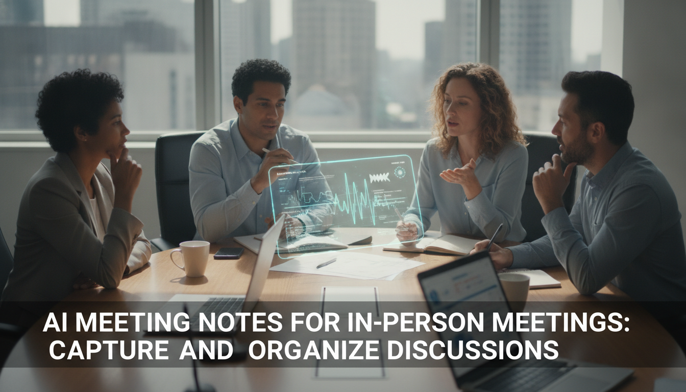 AI Meeting Notes for In-Person Meetings: Capture and Organize Discussions
